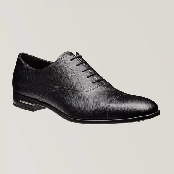 Prada Saffiano Leather Derby Size 9 / 44 - Picture 1 of 9